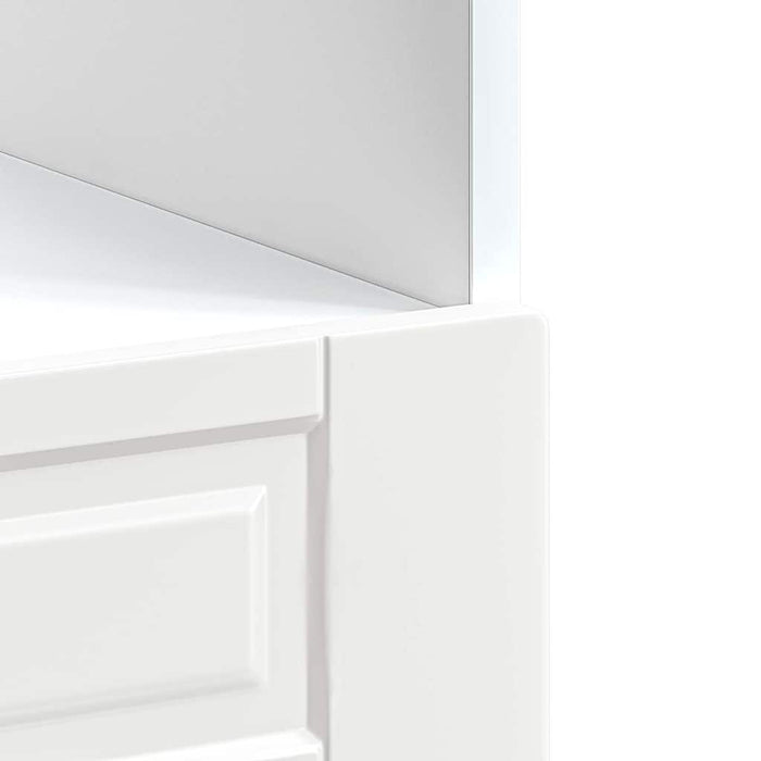 Armadio per Forno Porto Bianco Lucido in Legno Multistrato 853999