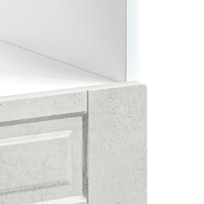 Armadio per Forno Porto Grigio Cemento in Legno Multistrato 854001