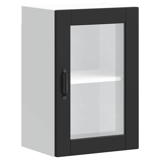 Pensile da Cucina con Porta in Vetro Porto Nero 854008