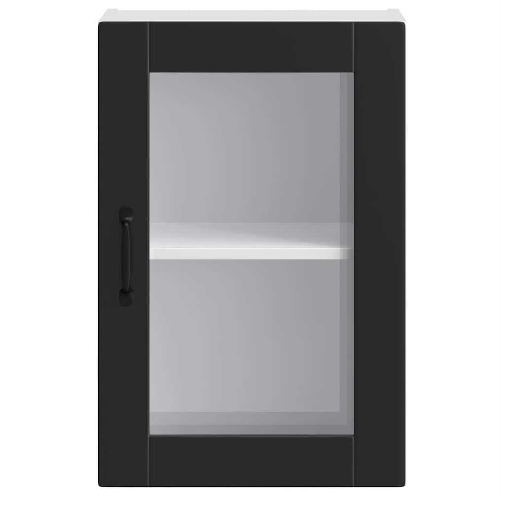 Pensile da Cucina con Porta in Vetro Porto Nero 854008