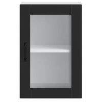 Pensile da Cucina con Porta in Vetro Porto Nero 854008