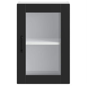 Pensile da Cucina con Porta in Vetro Porto Nero 854008