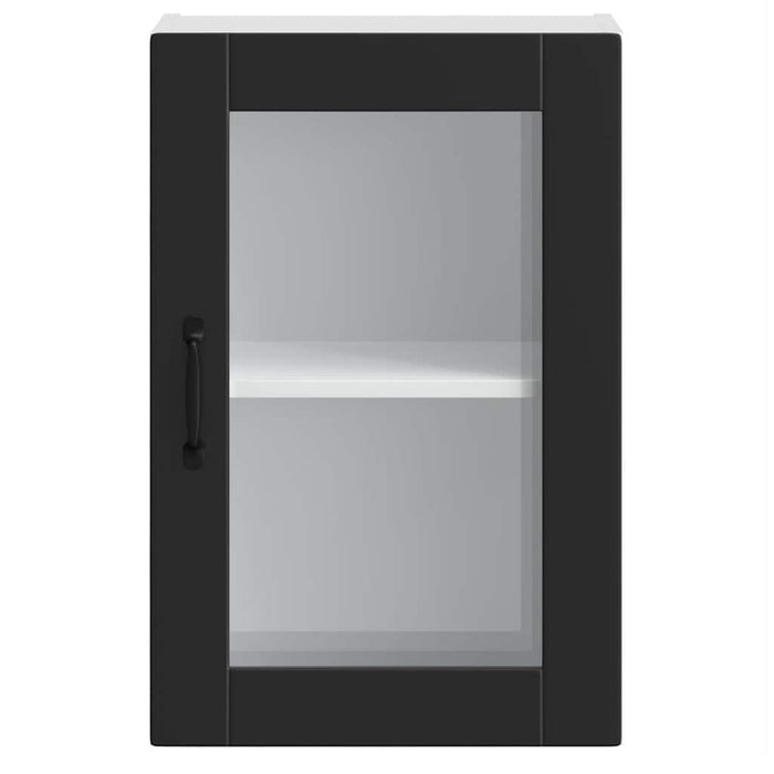 Pensile da Cucina con Porta in Vetro Porto Nero 854008