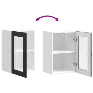 Pensile da Cucina con Porta in Vetro Porto Nero 854008