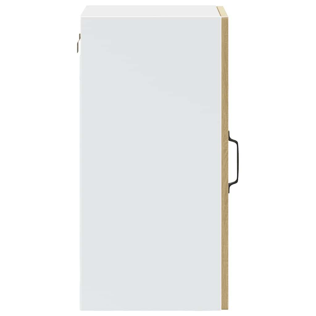 vidaXL Pensile da Cucina con Porta in Vetro Porto Rovere Sonoma