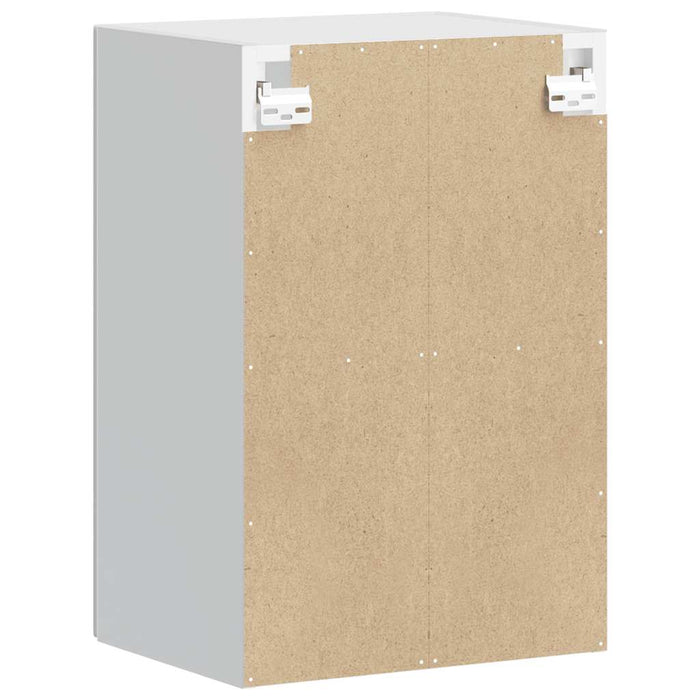 Pensile da Cucina con Porta in Vetro-Mobile Cucina da Parete Porto Grigio Cemento 979986