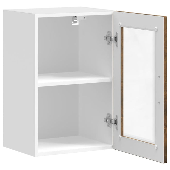 Pensile da Cucina con Porta in Vetro Porto Rovere Fumo 854012