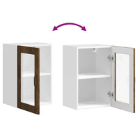 Pensile da Cucina con Porta in Vetro Porto Rovere Fumo 854012