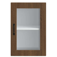 Pensile da Cucina con Porta in Vetro Porto Rovere Marrone 854014