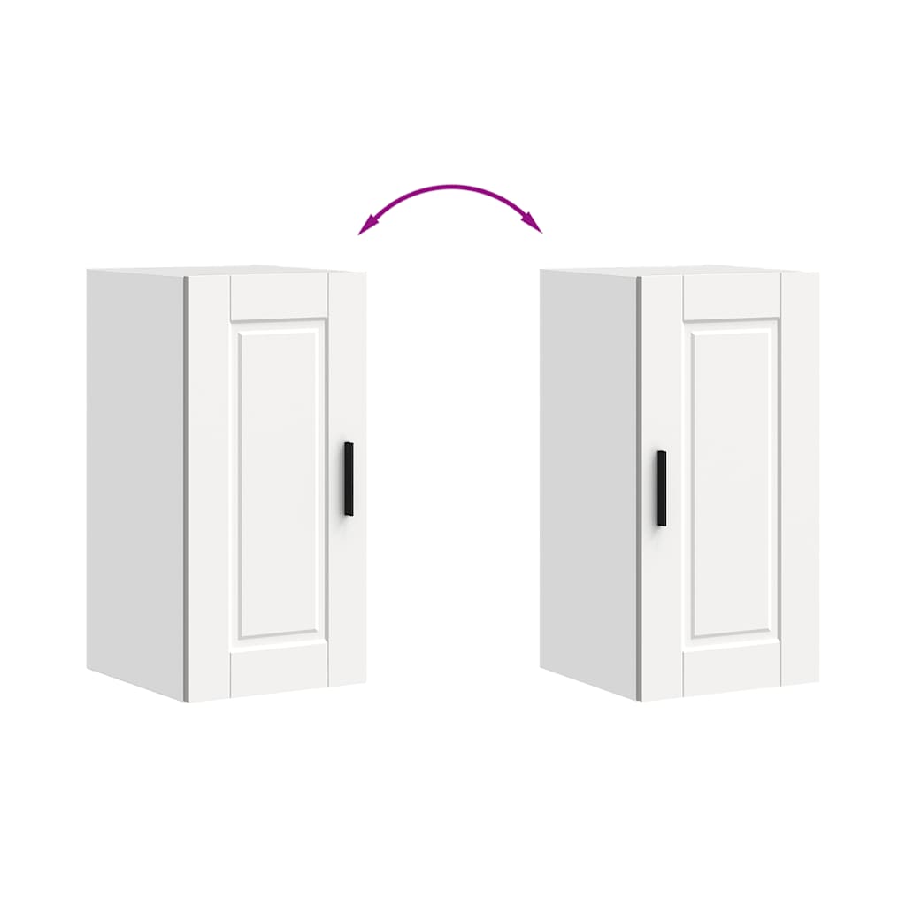 Pensile da Cucina-Mobile Cucina da Parete Porto Bianco in Legno Multistrato 632033