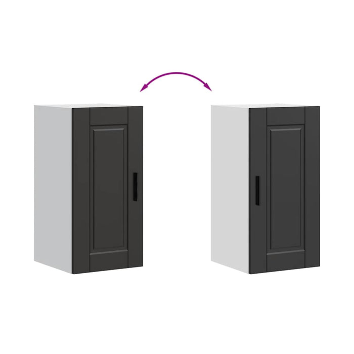 Pensile da Cucina Porto Nero in Legno Multistrato 854018