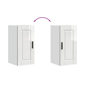 Pensile da Cucina Porto Bianco Lucido in Legno Multistrato 854019