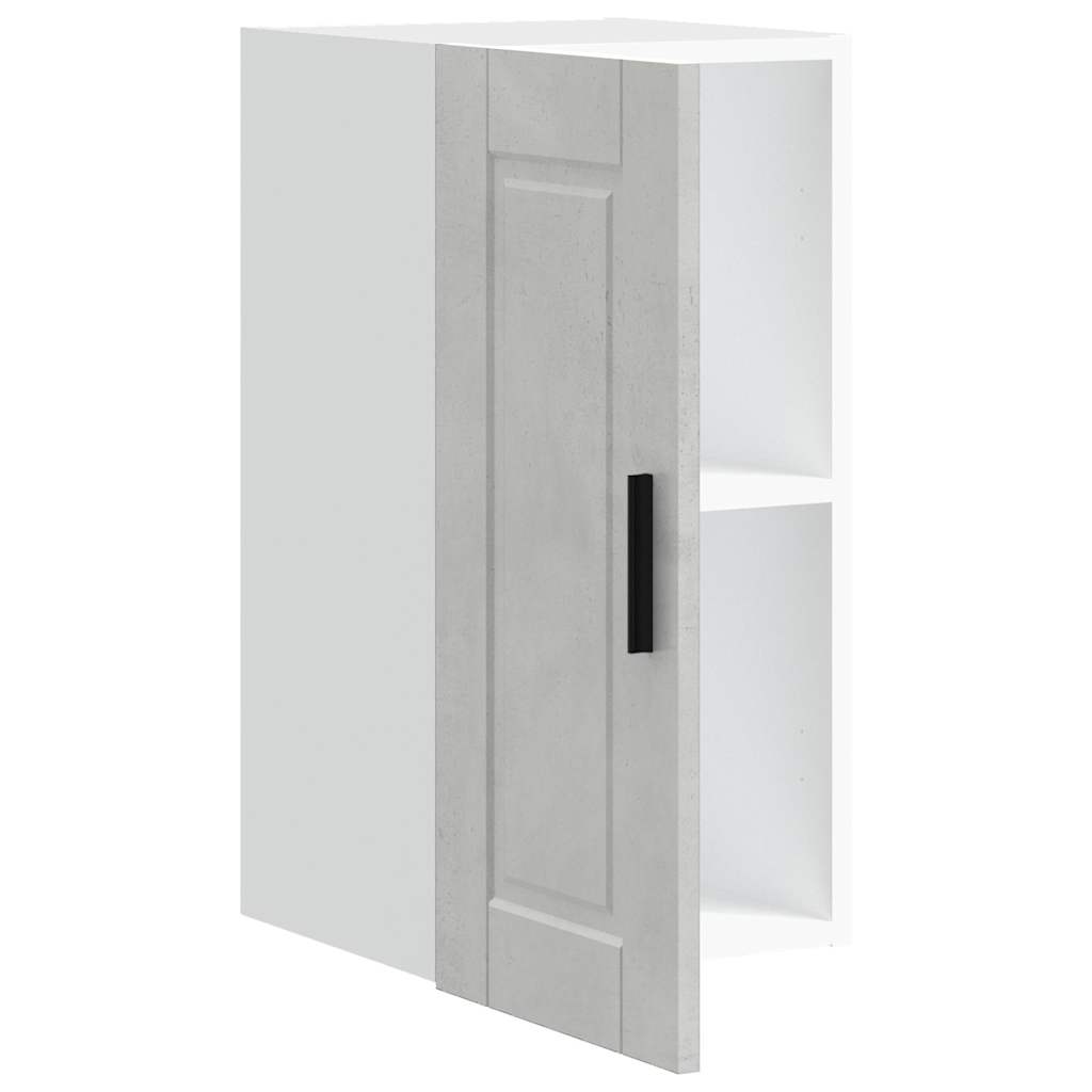 Pensile da Cucina-Mobile Cucina da Parete Porto Grigio Cemento in Legno Multistrato 160919