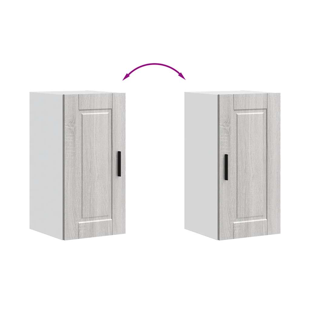 Pensile da Cucina-Mobile Cucina da Parete Porto Grigio Sonoma in Legno Multistrato 511303