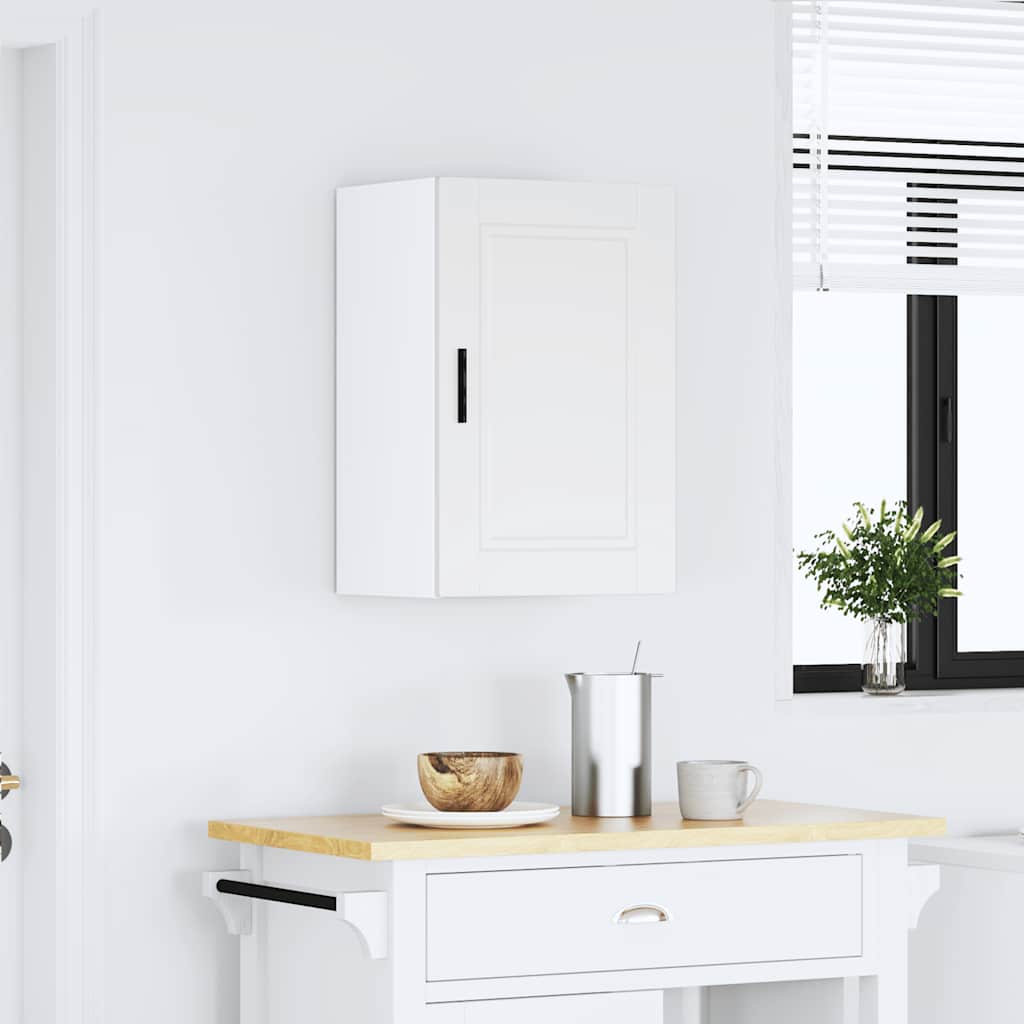 vidaXL Pensile da Cucina Porto Bianco in Legno Multistrato