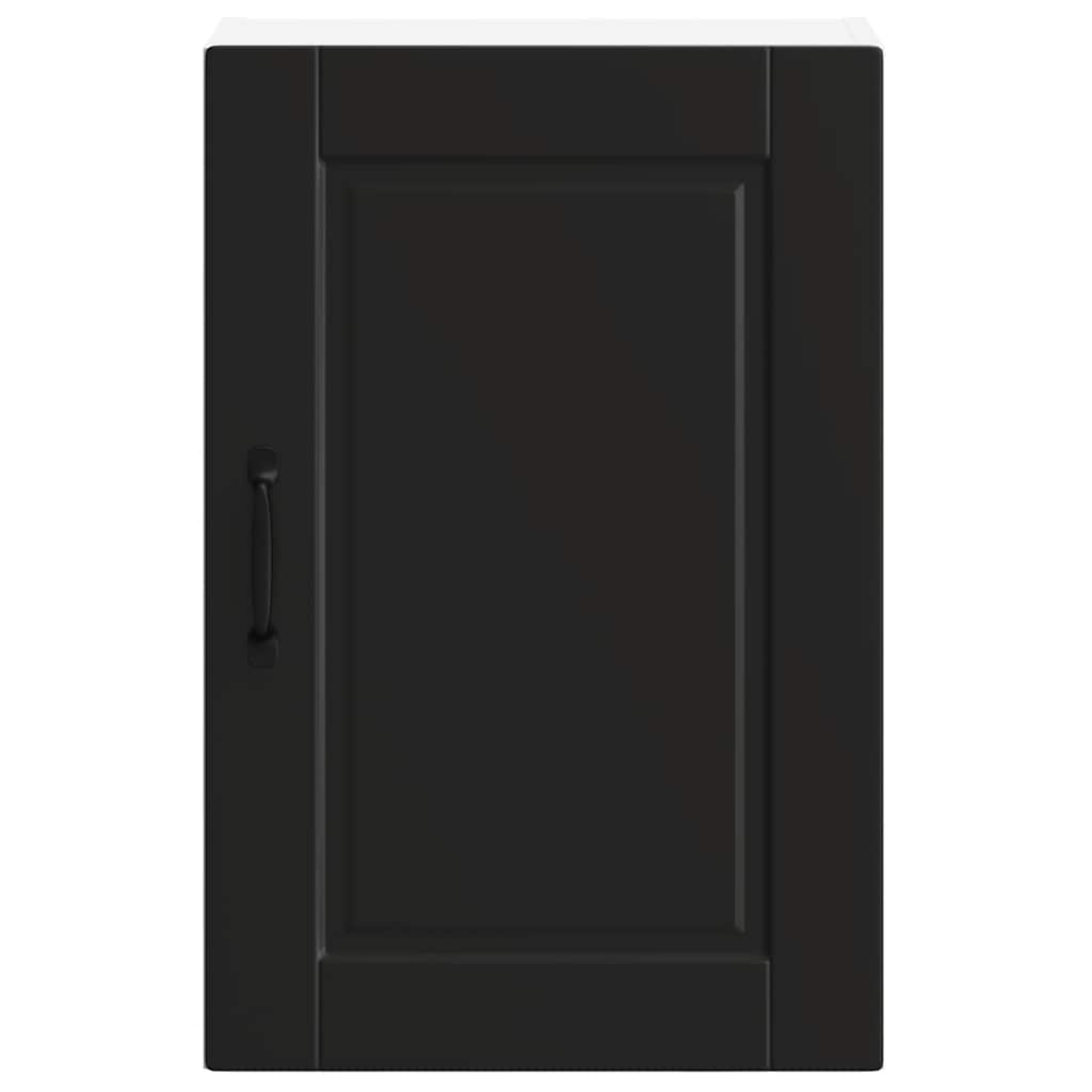 Pensile da Cucina-Mobile Cucina da Parete Porto Nero in Legno Multistrato 949553