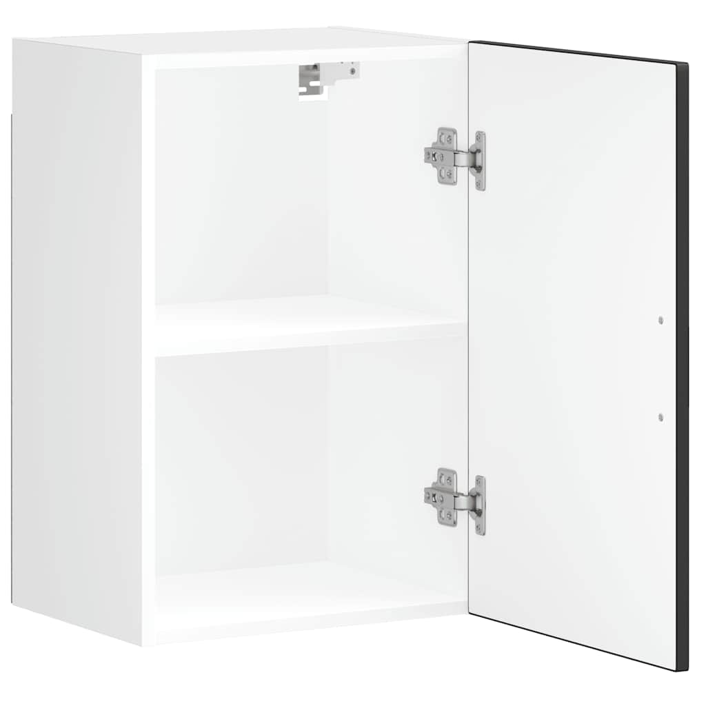 Pensile da Cucina-Mobile Cucina da Parete Porto Nero in Legno Multistrato 949553