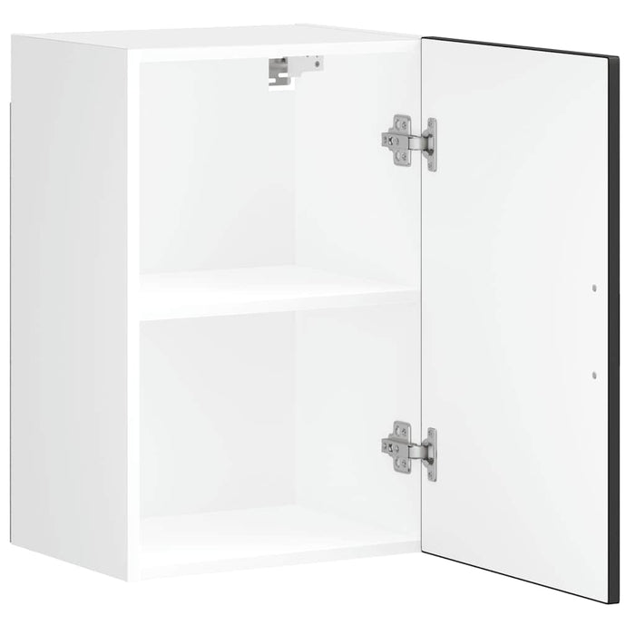 Pensile da Cucina-Mobile Cucina da Parete Porto Nero in Legno Multistrato 949553