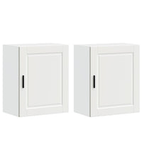 vidaXL Pensili da Cucina 2 pz Porto Bianco in Legno Multistrato