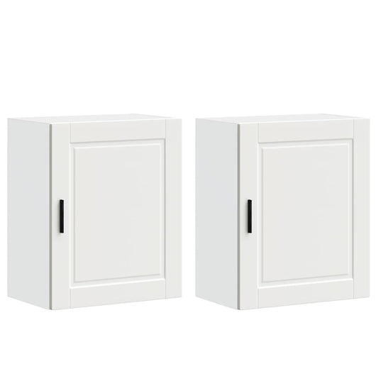 Pensili da Cucina 2 pz Porto Bianco in Legno Multistrato 854038