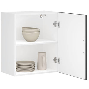 Pensile da Cucina-Mobile Cucina da Parete Porto Nero in Legno Multistrato 785285