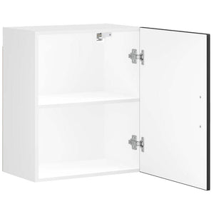 Pensili da Cucina 2 pz-Mobile Cucina da Parete Porto Nero in Legno Multistrato