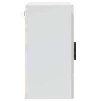 Pensili da Cucina 2 pz-Mobile Cucina da Parete Porto Bianco Lucido in Legno Multistrato