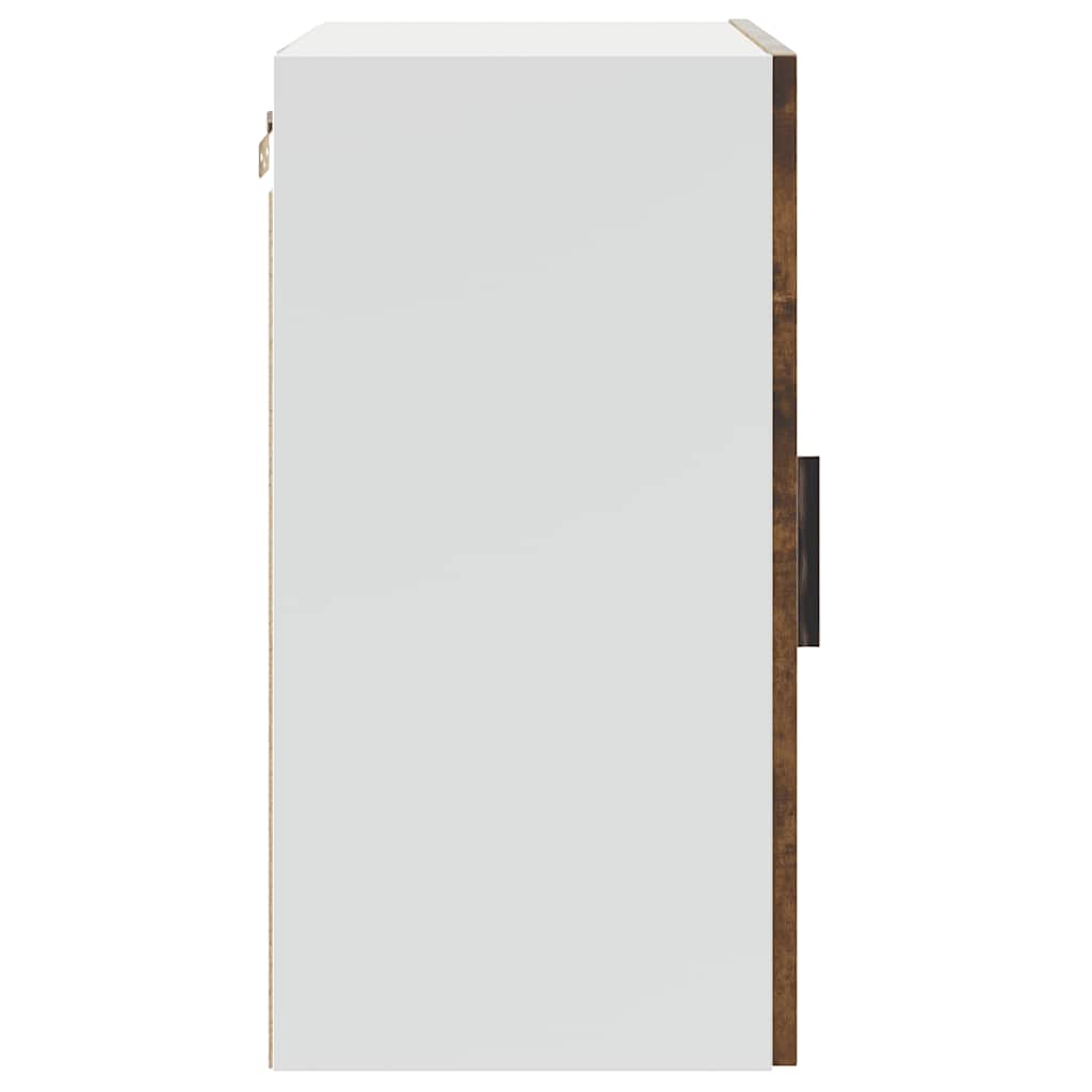 Pensili da Cucina 2 pz-Mobile Cucina da Parete Porto Rovere Fumo in Legno Multistrato