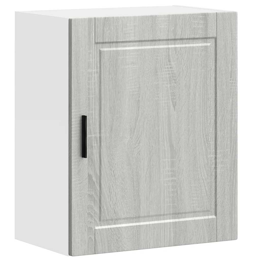Pensili da Cucina 2 pz Porto Grigio Sonoma in Legno Multistrato 854050