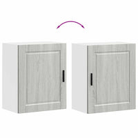 Pensili da Cucina 2 pz Porto Grigio Sonoma in Legno Multistrato 854050