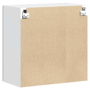 Pensile da Cucina-Mobile Cucina da Parete Porto Bianco Lucido in Legno Multistrato 814236