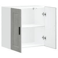 Pensile da Cucina-Mobile Cucina da Parete Porto Grigio Cemento in Legno Multistrato 526262