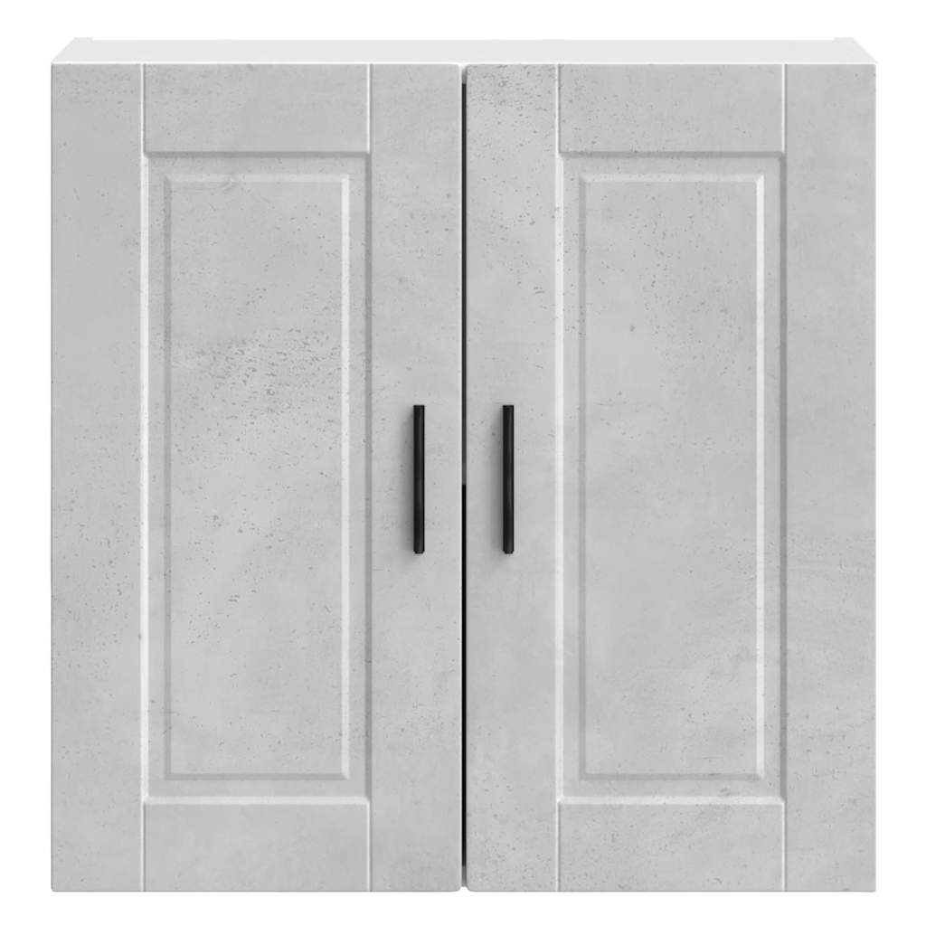 Pensile da Cucina-Mobile Cucina da Parete Porto Grigio Cemento in Legno Multistrato 526262