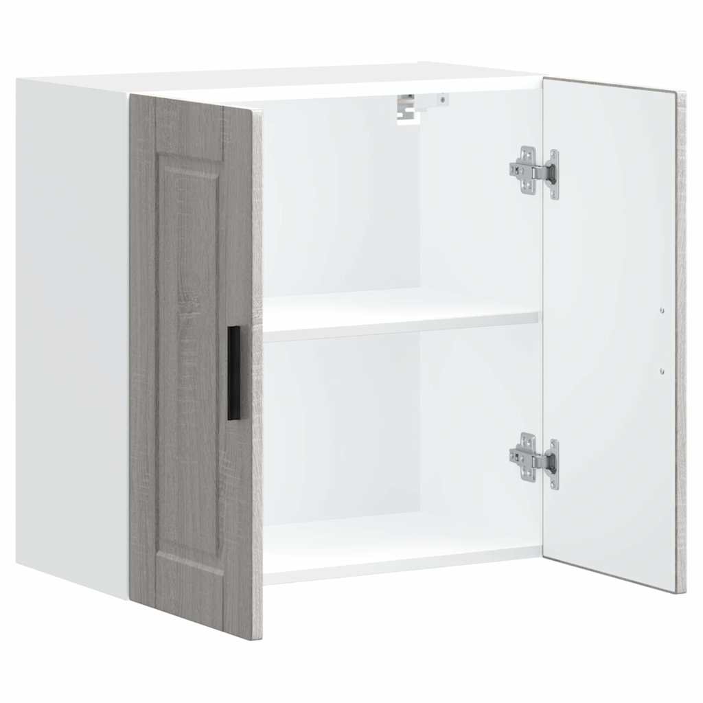 Pensile da Cucina-Mobile Cucina da Parete Porto Grigio Sonoma in Legno Multistrato 868040