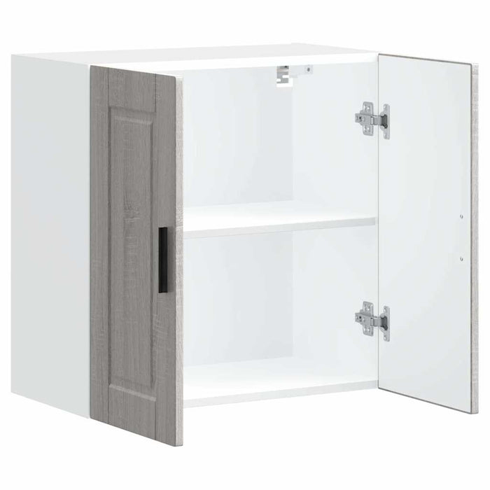 Pensile da Cucina-Mobile Cucina da Parete Porto Grigio Sonoma in Legno Multistrato 868040