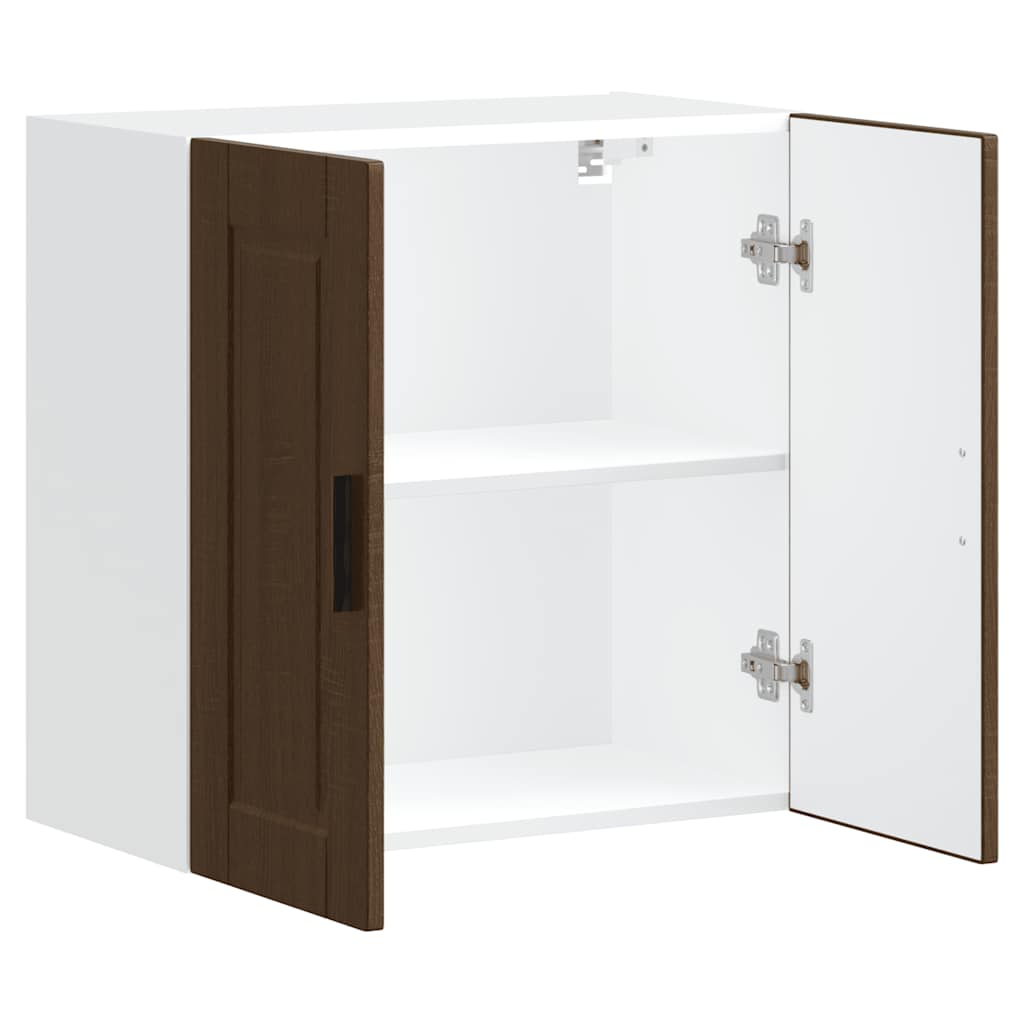 vidaXL Pensile da Cucina Porto Rovere Marrone in Legno Multistrato