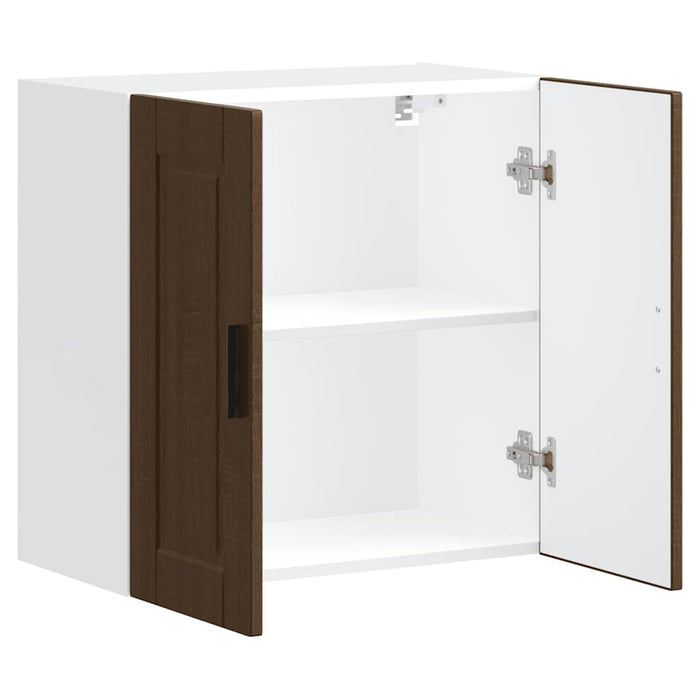 vidaXL Pensile da Cucina Porto Rovere Marrone in Legno Multistrato