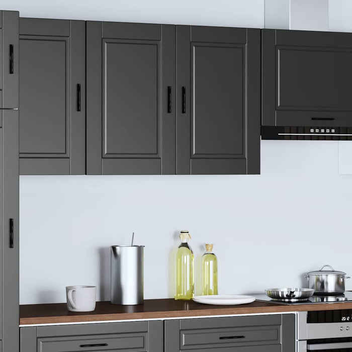 Pensile da Cucina Porto Nero in Legno Multistrato 854068