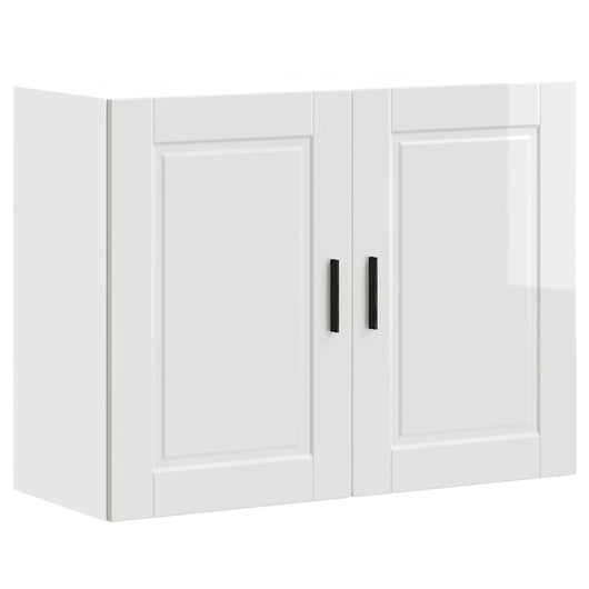 Pensile da Cucina Porto Bianco Lucido in Legno Multistrato 854069