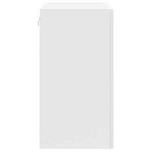 Pensile da Cucina-Mobile Cucina da Parete Porto Bianco Lucido in Legno Multistrato 823235