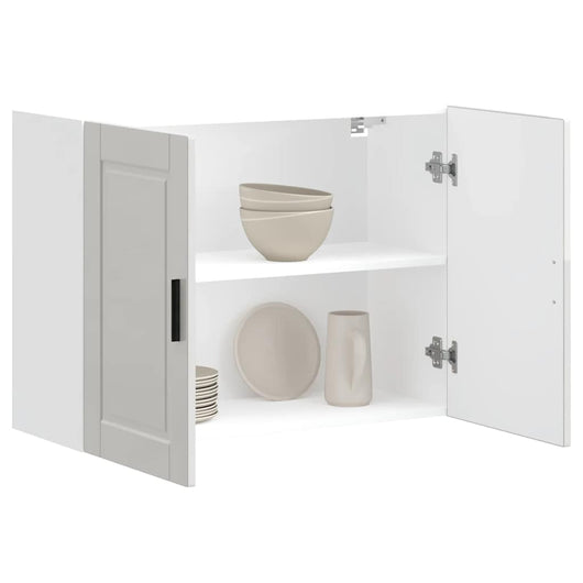 Pensile da Cucina Porto Bianco Lucido in Legno Multistrato 854069