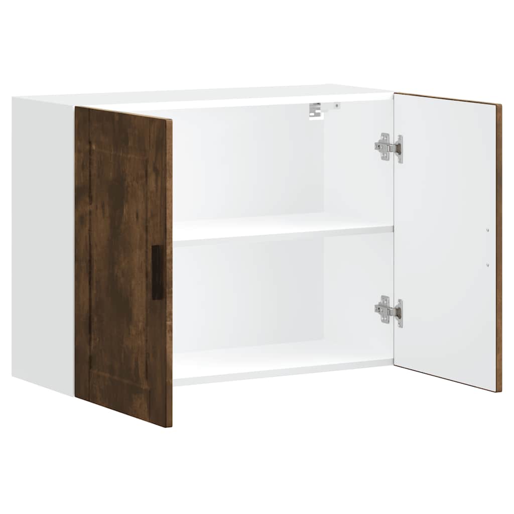 vidaXL Pensile da Cucina Porto Rovere Fumo in Legno Multistrato