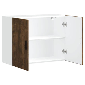 vidaXL Pensile da Cucina Porto Rovere Fumo in Legno Multistrato