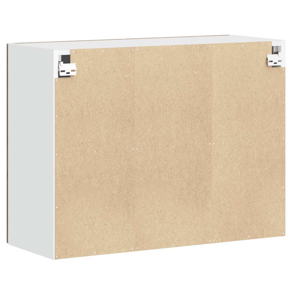 vidaXL Pensile da Cucina Porto Rovere Fumo in Legno Multistrato