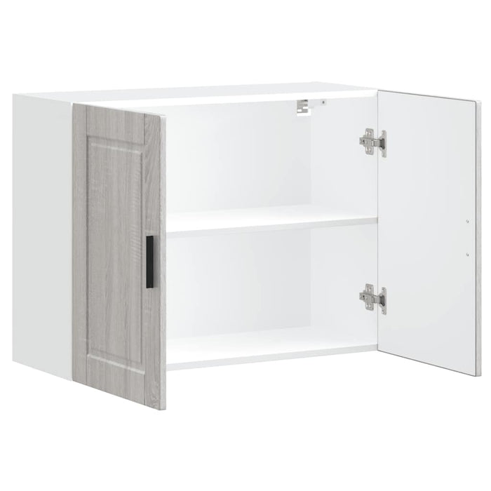 vidaXL Pensile da Cucina Porto Grigio Sonoma in Legno Multistrato