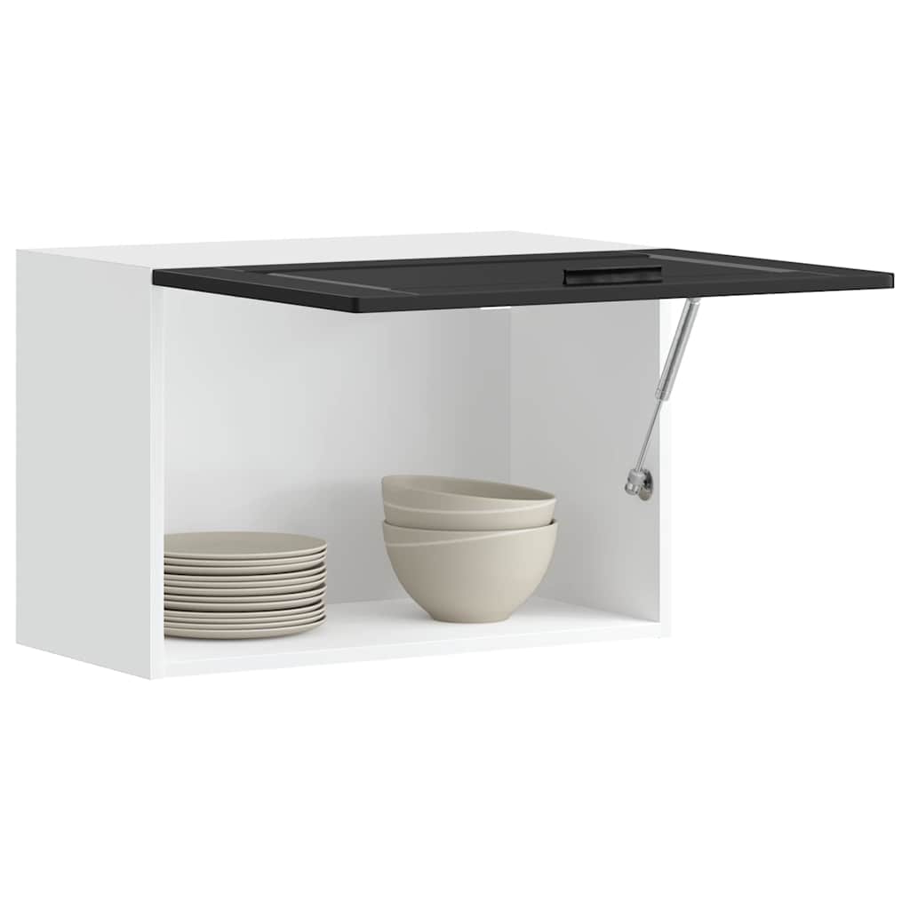 vidaXL Pensile da Cucina Porto Nero in Legno Multistrato