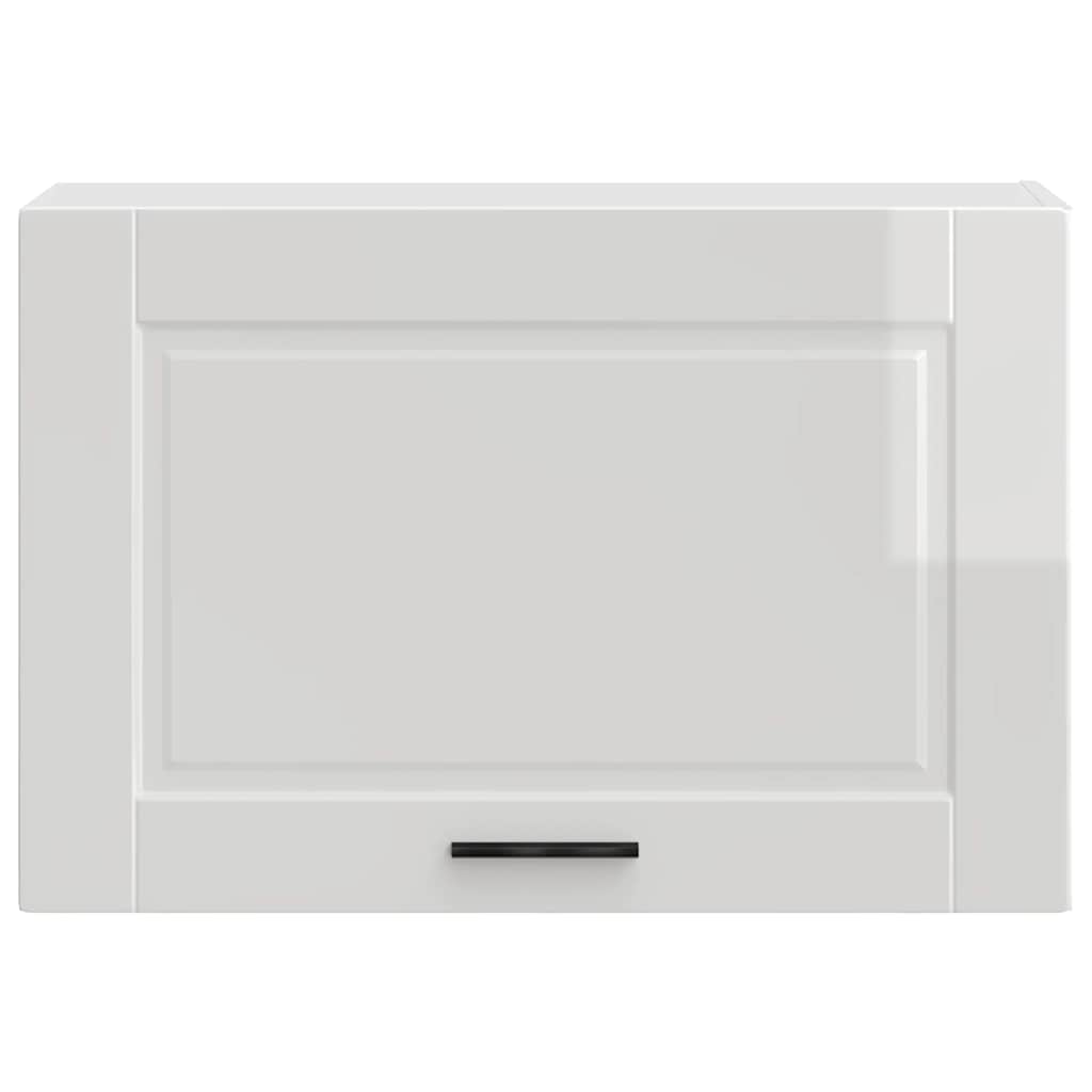 vidaXL Pensile da Cucina Porto Bianco Lucido in Legno Multistrato