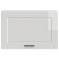 vidaXL Pensile da Cucina Porto Bianco Lucido in Legno Multistrato