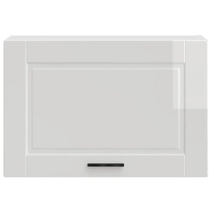 vidaXL Pensile da Cucina Porto Bianco Lucido in Legno Multistrato