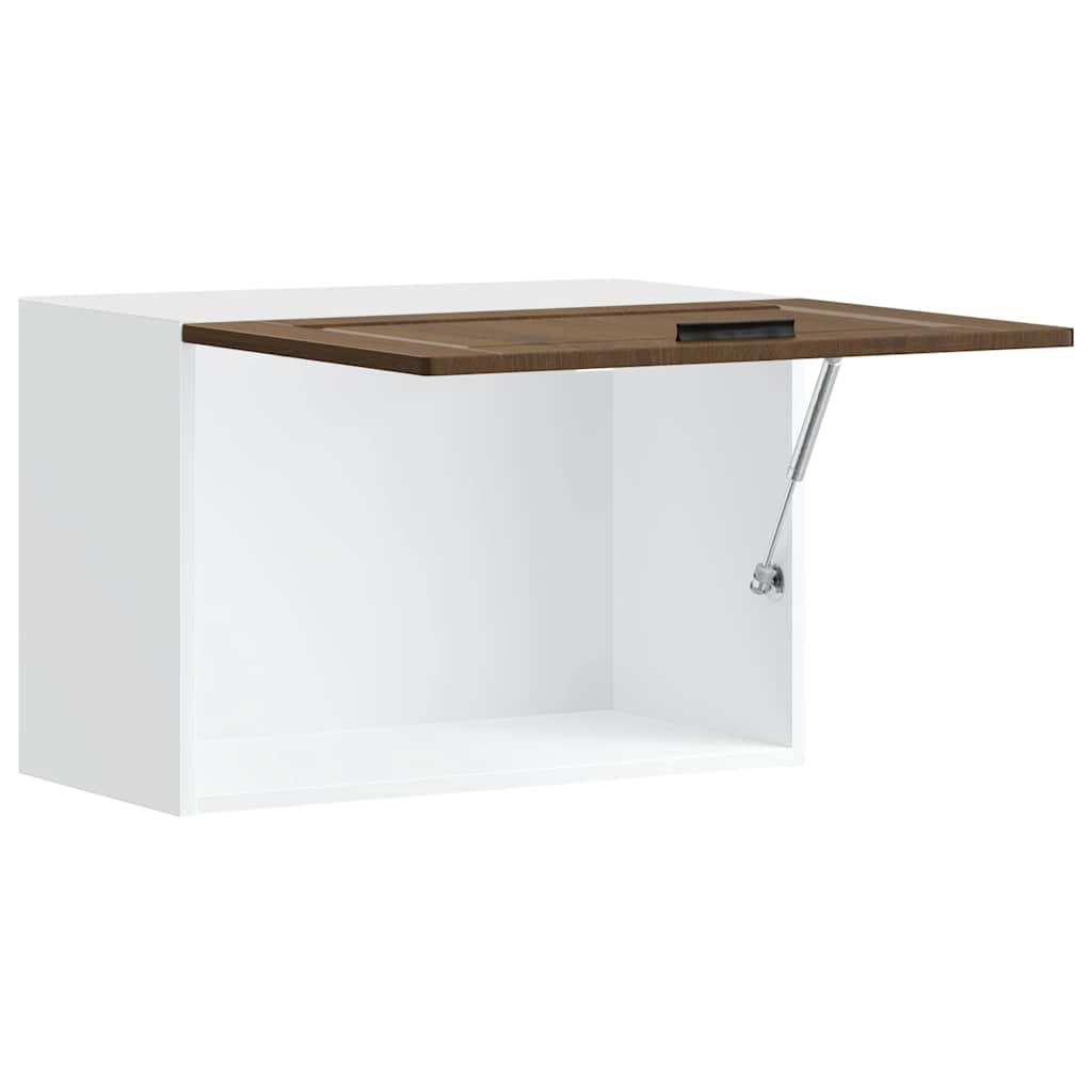 Pensile da Cucina-Mobile Cucina da Parete Porto Rovere Marrone in Legno Multistrato 763401